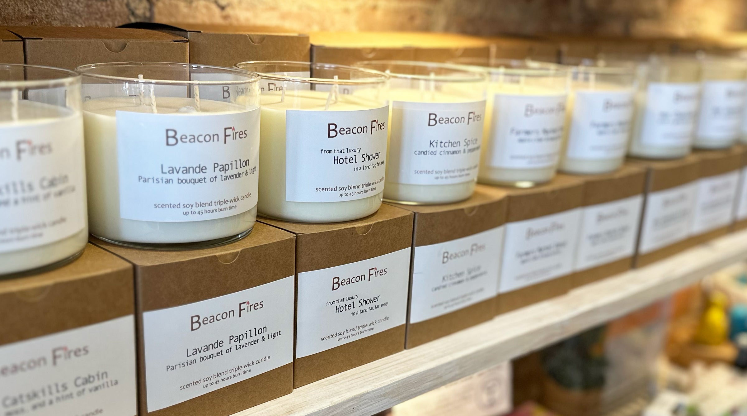 Triple Wick Soy Candles by Beacon Fires