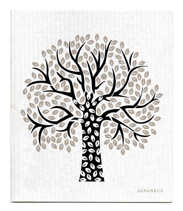 Swedish Dishcloth - Tree - Black