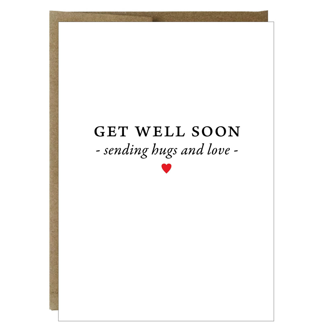 Get Well Soon Sending Hugs and Love Card