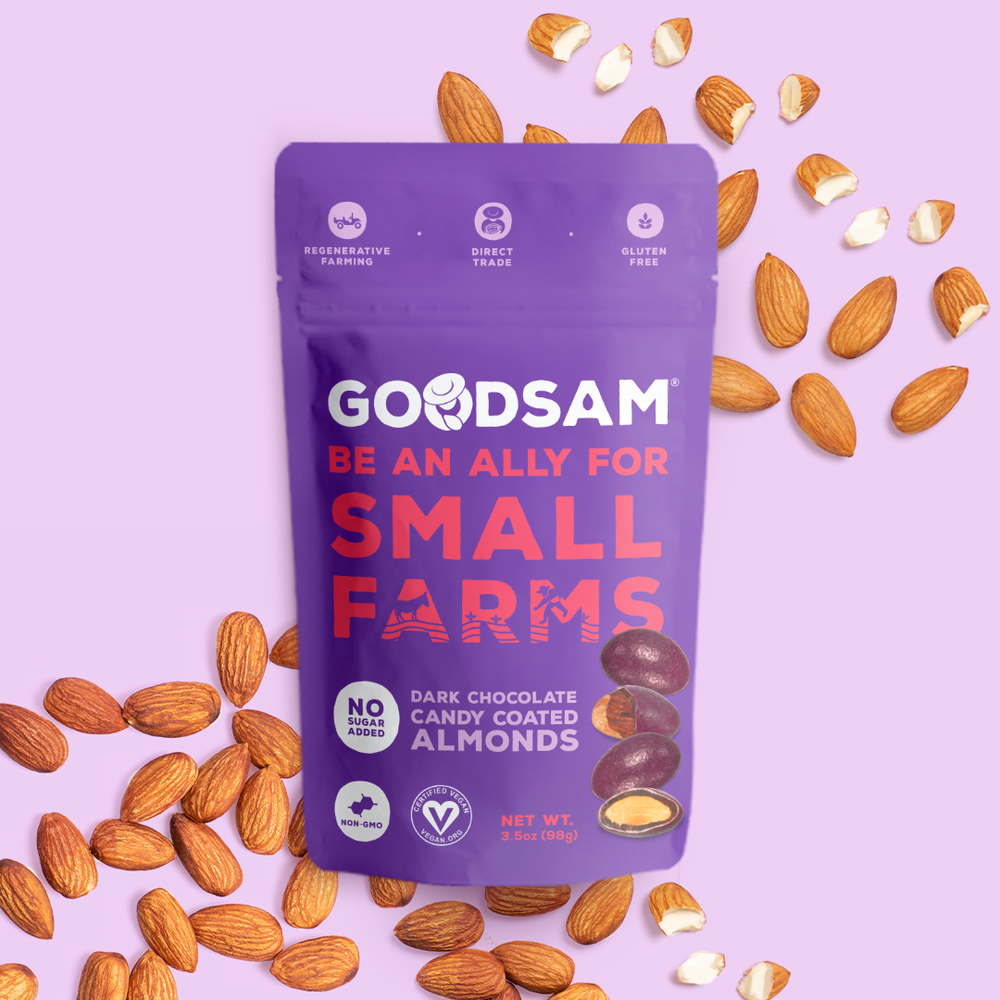 GoodSAM Dark Chocolate Candy Coated Almonds - No Sugar Added