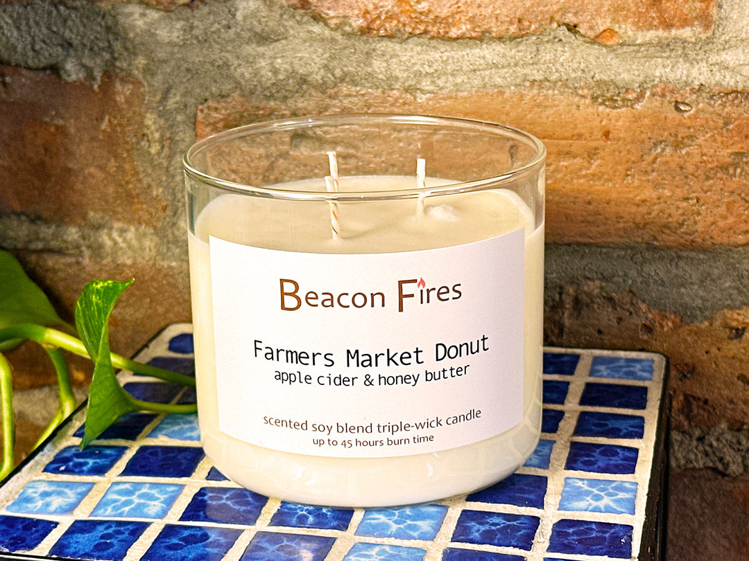 Farmers Market Donut - Beacon Fires Candle