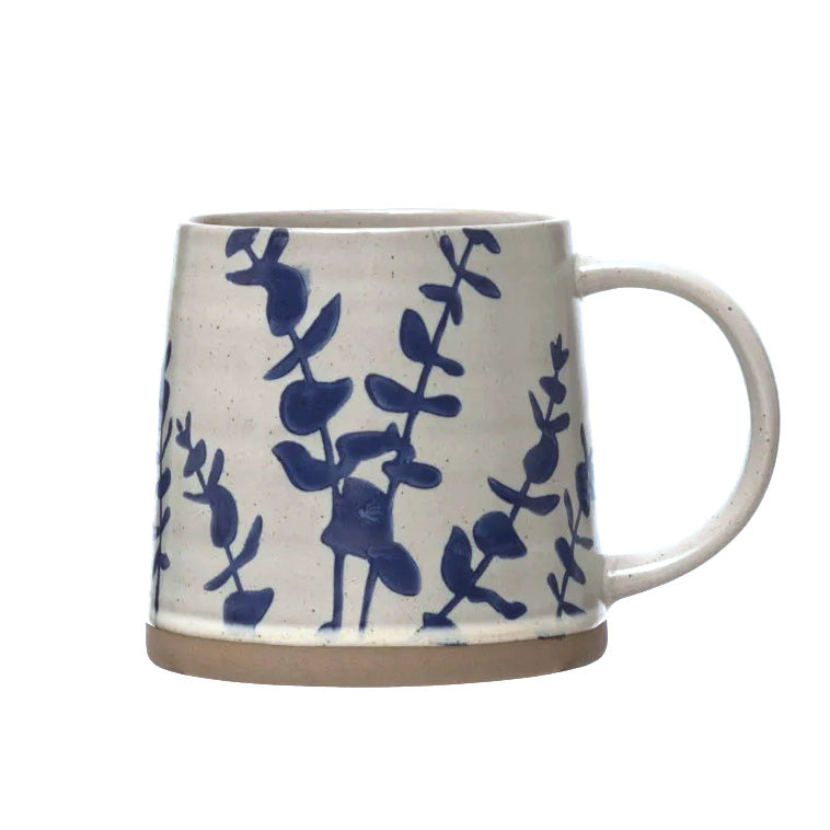 Earth Blue Foliage Mug