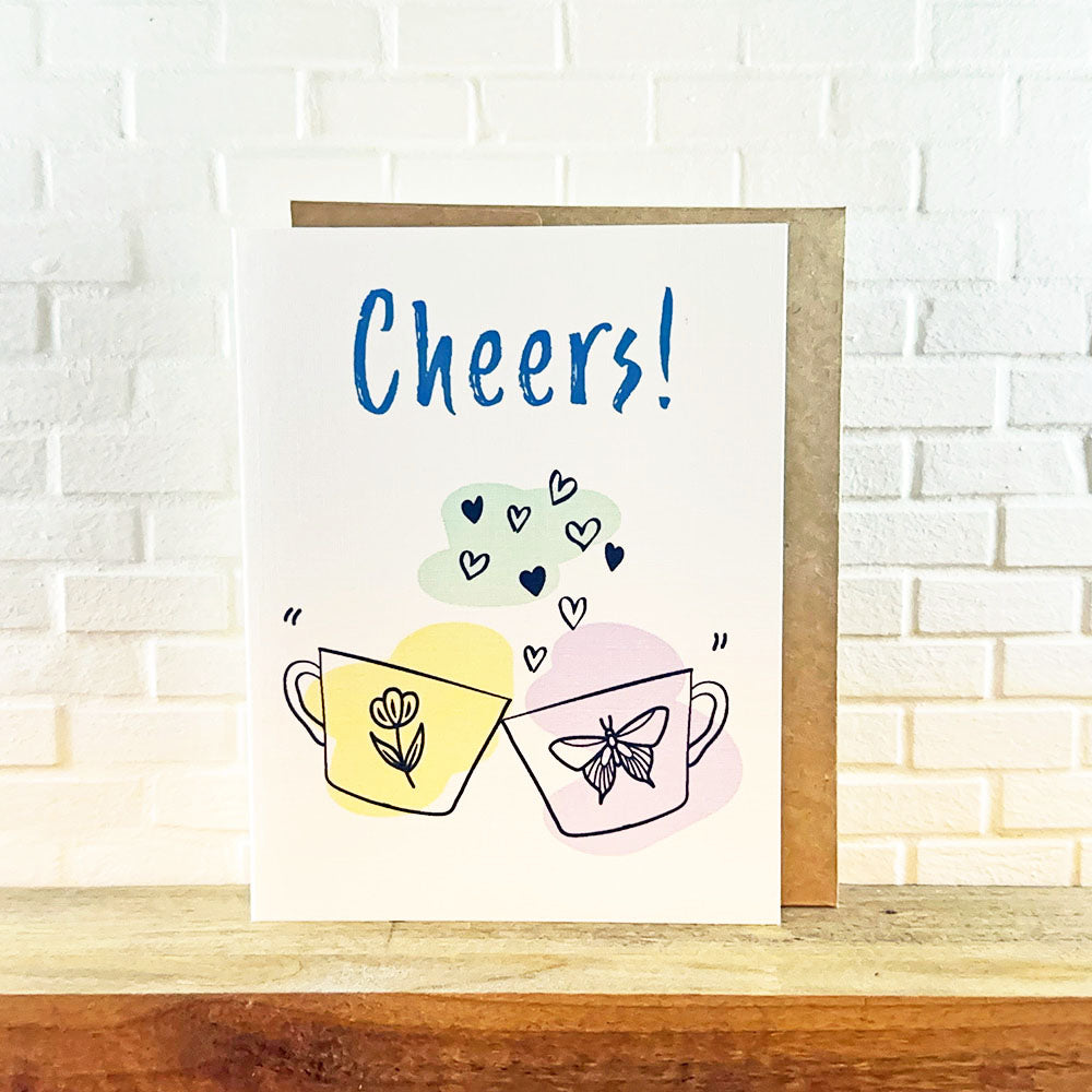 Cheers Card - Tea Cups