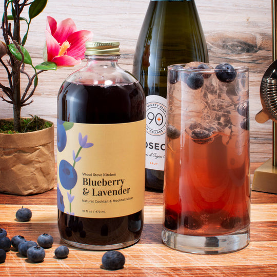Blueberry and Lavender Natural Cocktail & Mocktail Mixer