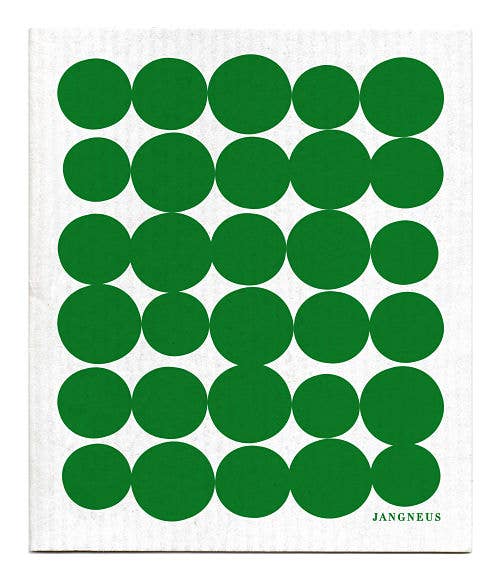 Swedish Dishcloth - Spots - Green