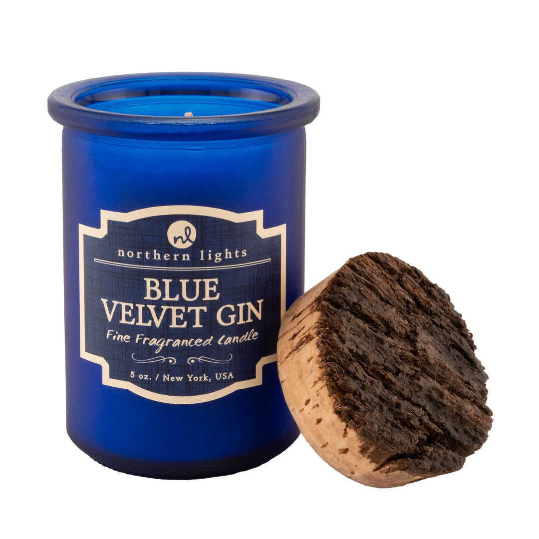 Blue Velvet Gin Spirits Candle