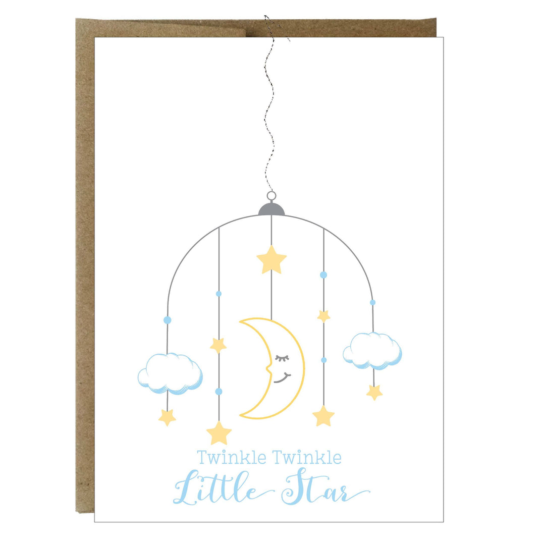 Twinkle Twinkle Little Star Card with Sewn Paper