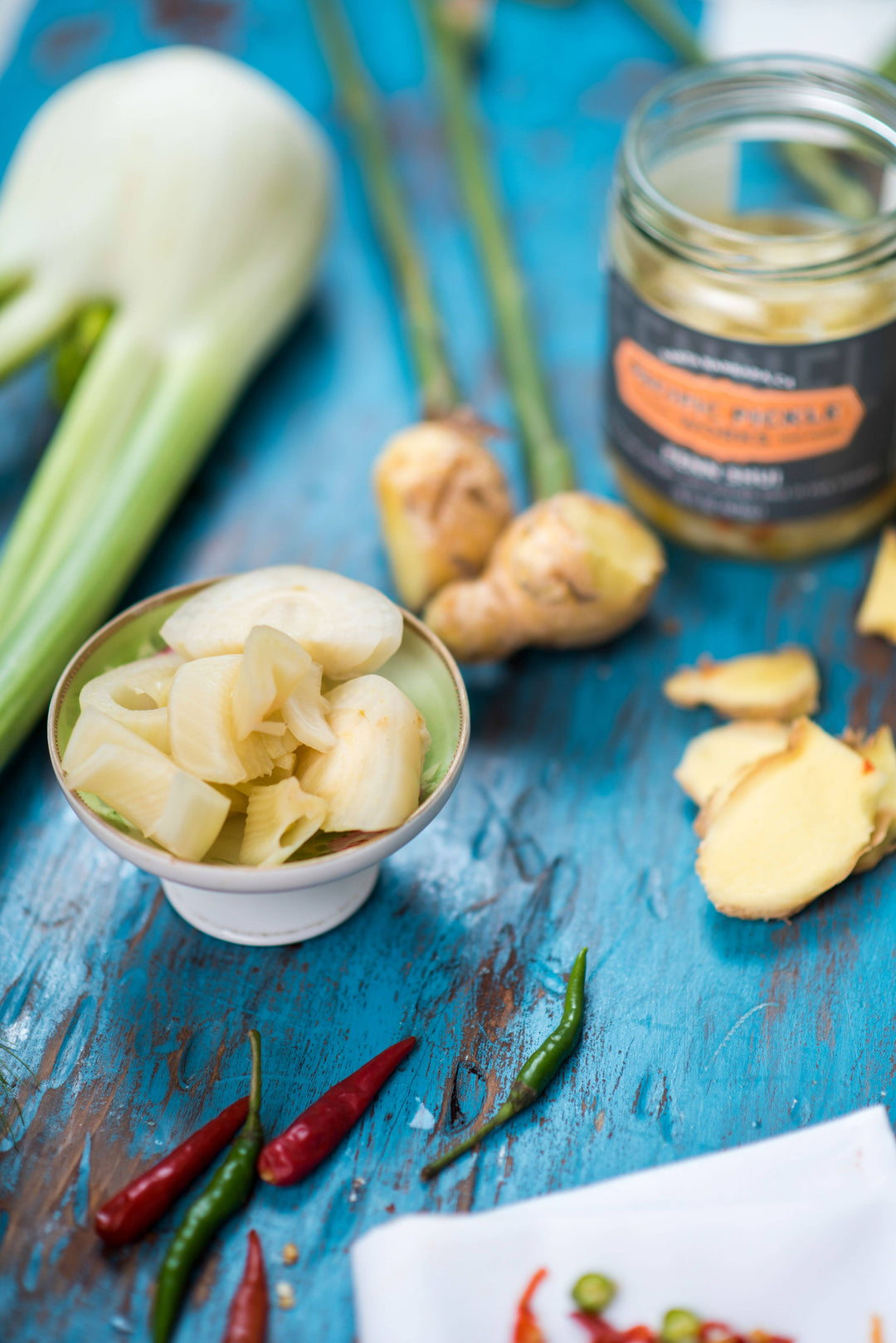 Fenn Shui - Pickled Fennel Slices in Rice Vinegar