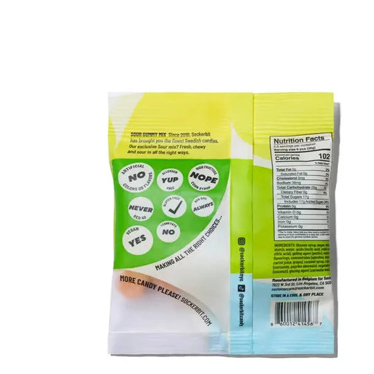 Sockerbit Sour Gummy Mix 2.8oz