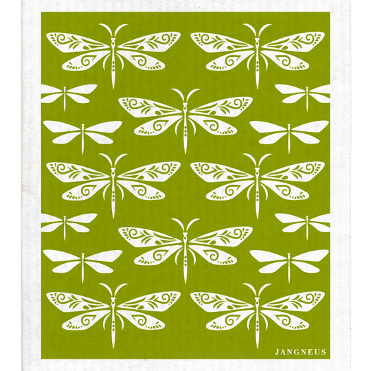 Swedish Dishcloth - Dragon Fly - Green