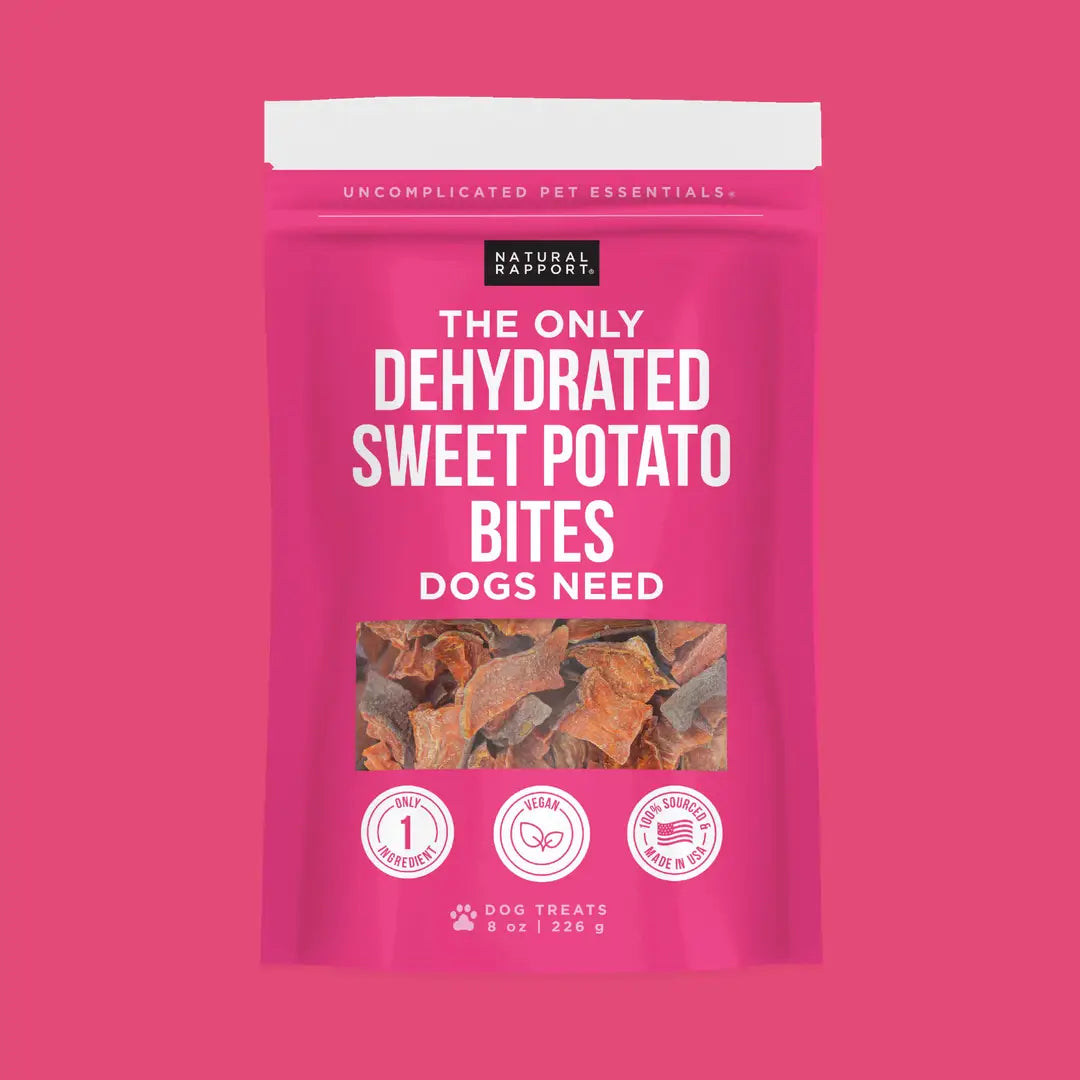 The Only Dehydrated Sweet Potato Bites Dogs Need