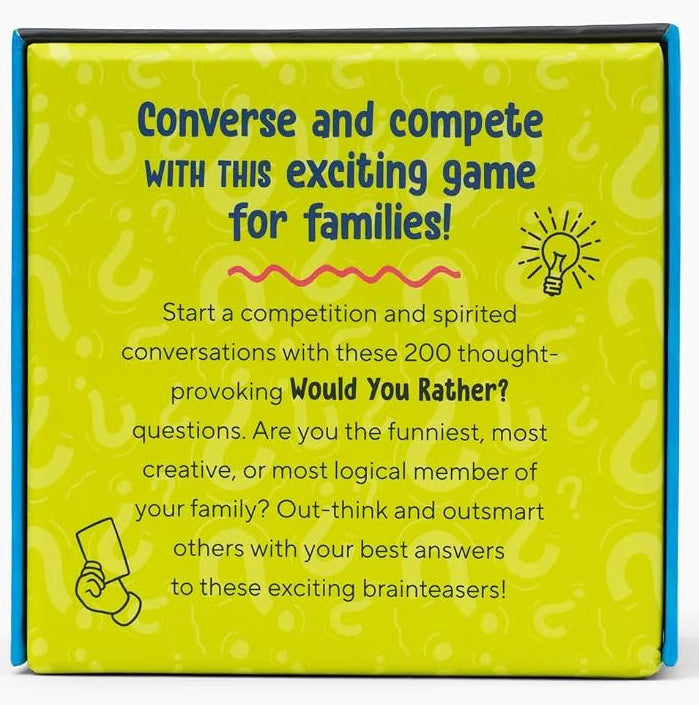 Would You Rather? Family Card Game