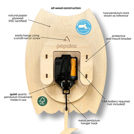 Butterfly Pendulum Clock