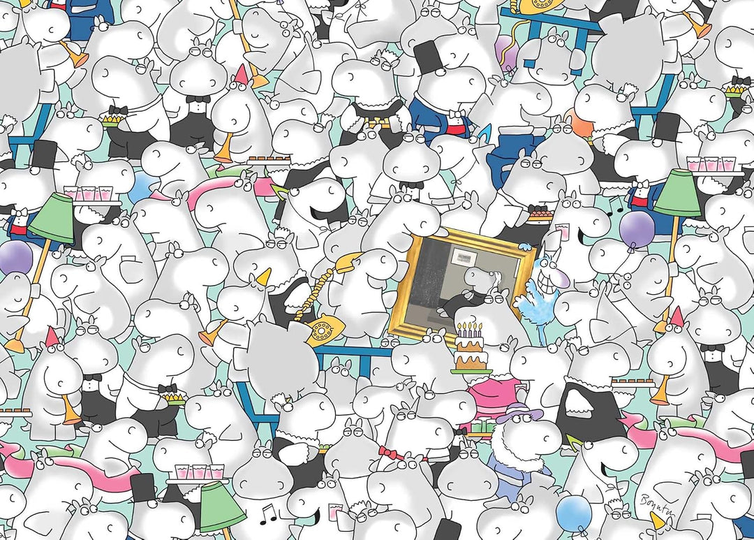 Hippos Go Berserk! - 1000 Piece Puzzle