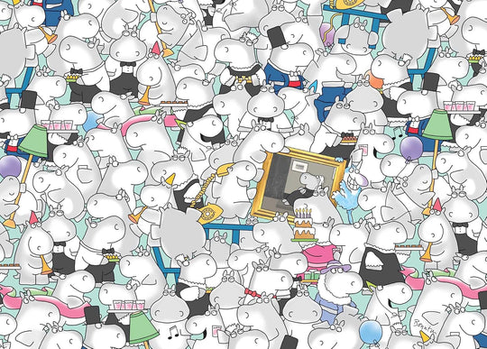 Hippos Go Berserk! - 1000 Piece Puzzle
