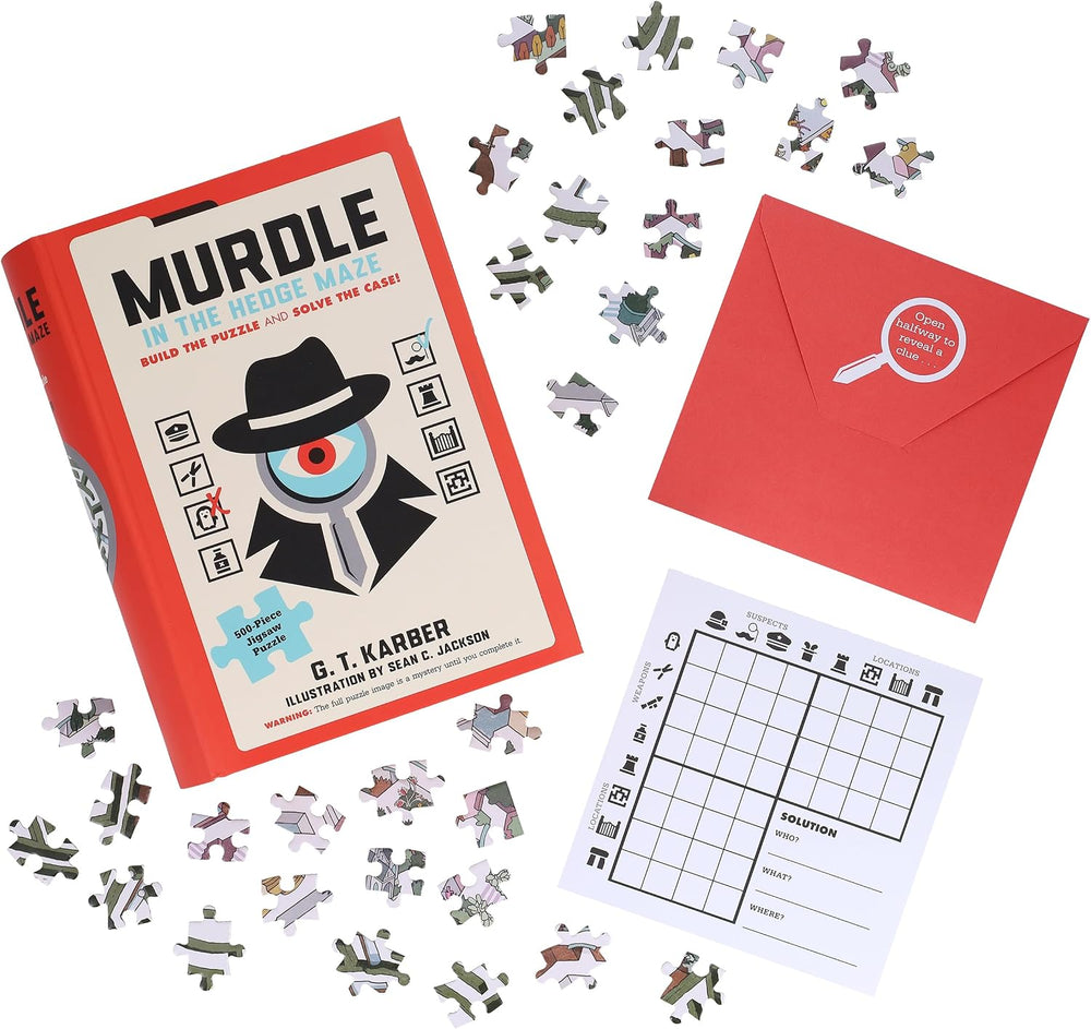Murdle in the Hedge Maze - 500-Piece Jigsaw Puzzle