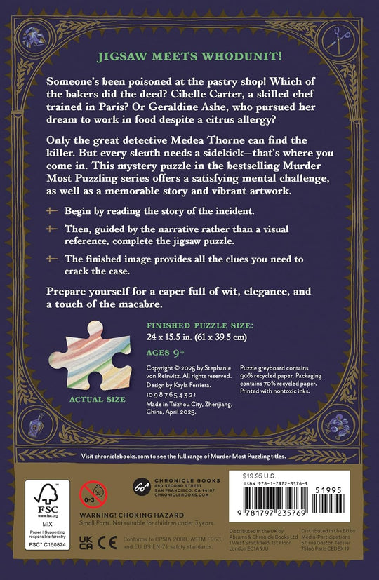 Murder Most Puzzling: Poisoned Patisserie - 500 Piece Puzzle