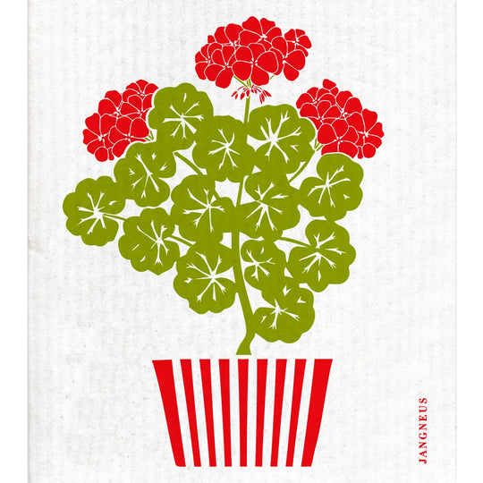 Swedish Dishcloth - Geranium - Red