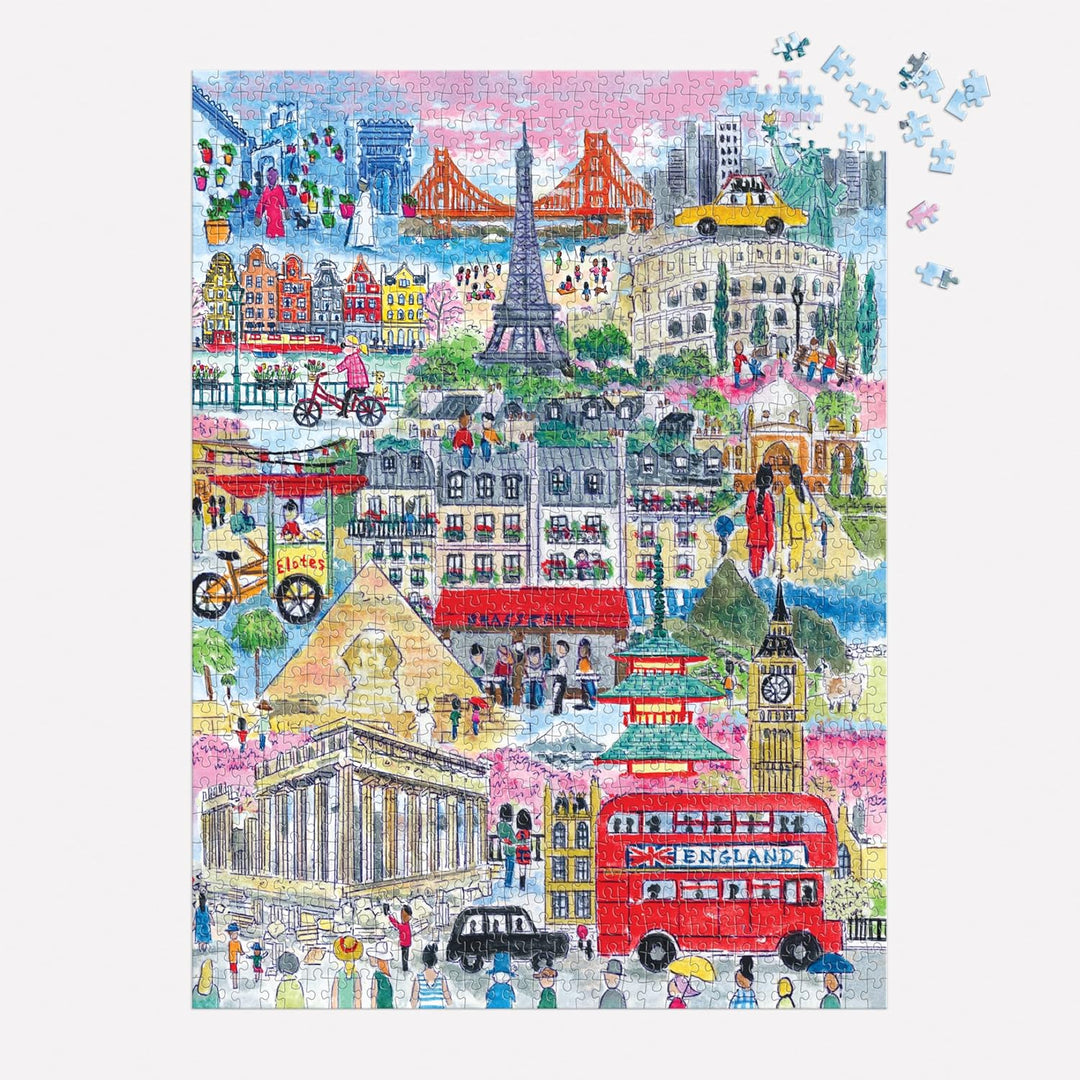 Michael Storrings Cities Around the World - 1000 Piece Puzzle