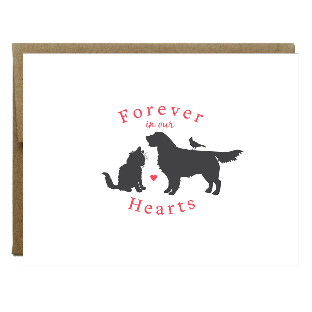 Forever In Our Hearts Pet Sympathy Card