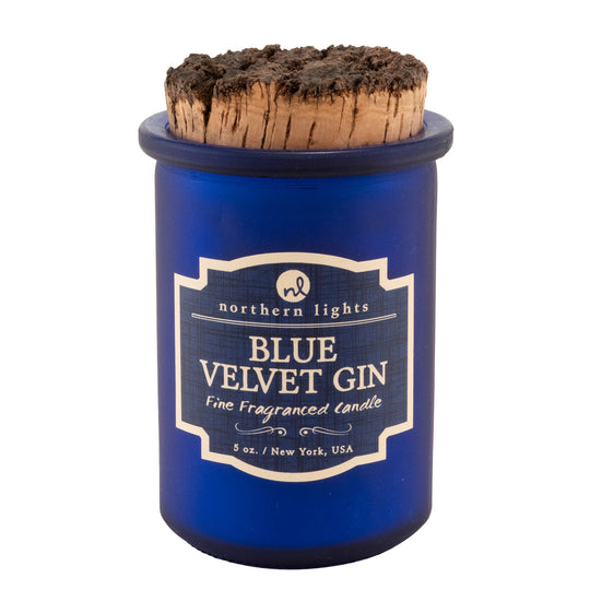 Blue Velvet Gin Spirits Candle