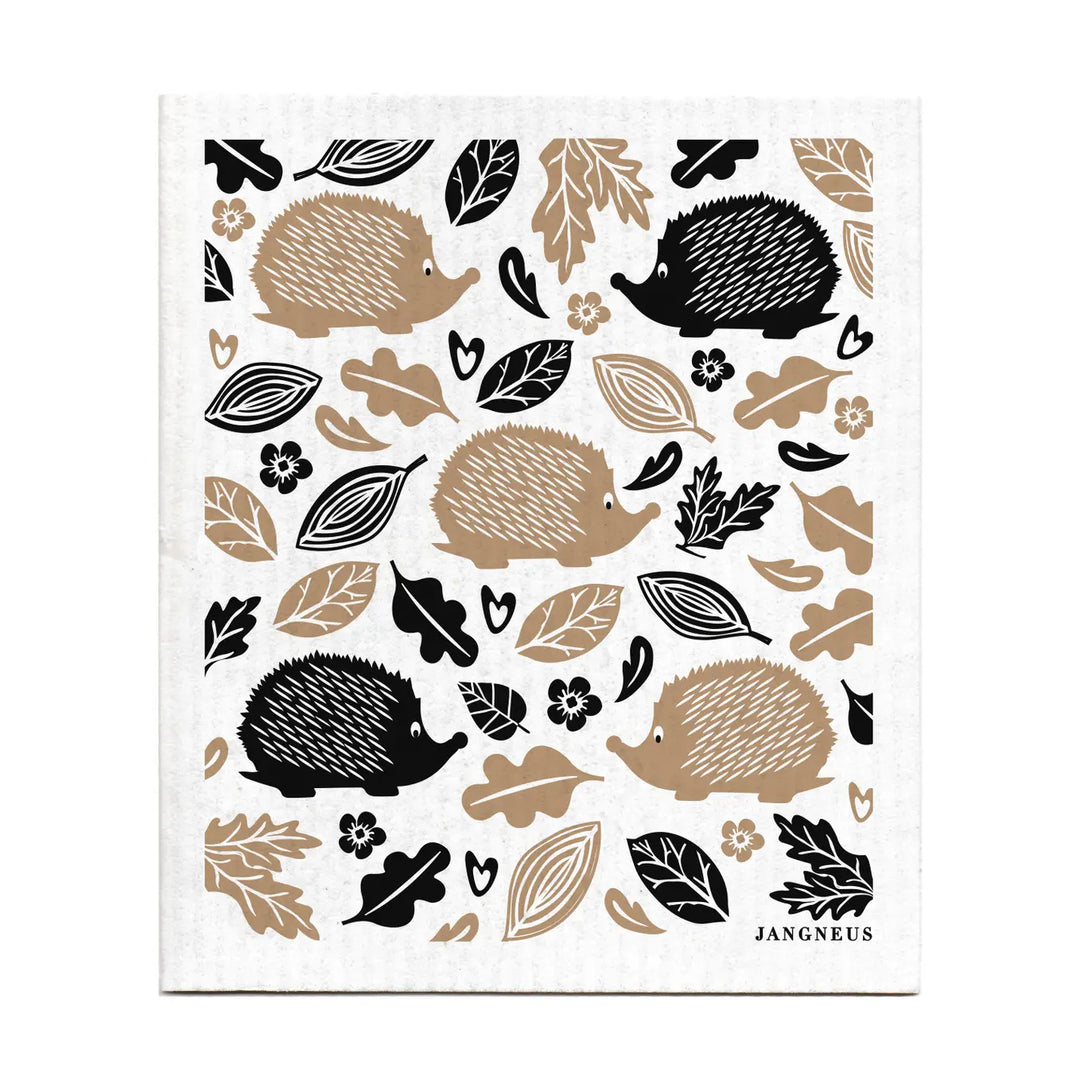Swedish Dishcloth - Hedgehog - Black-Sand