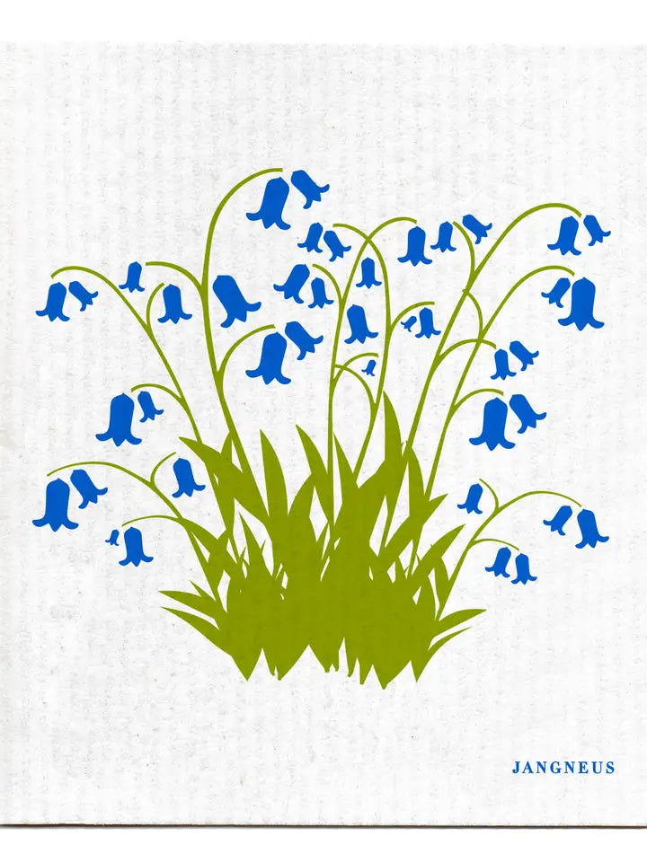Swedish Dishcloth - Bluebells - Blue