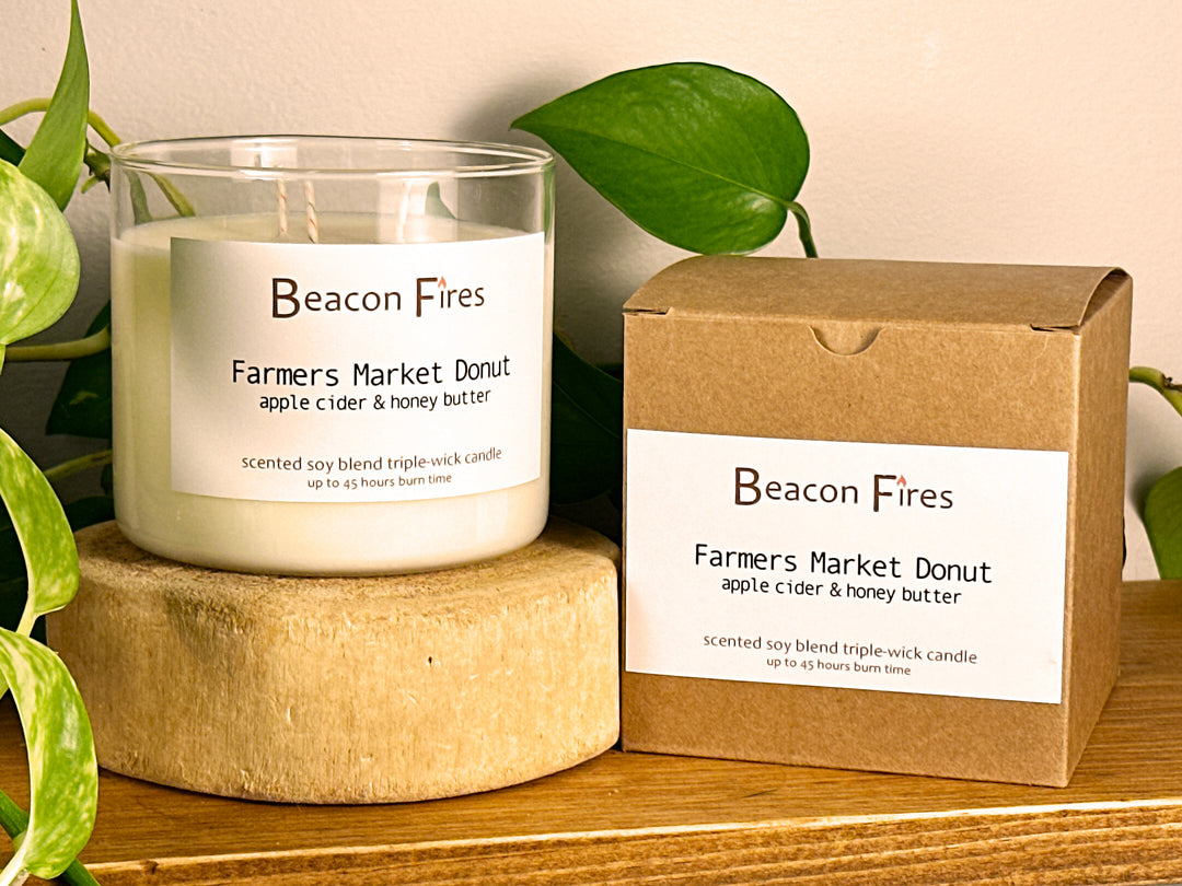 Farmers Market Donut - Beacon Fires Candle
