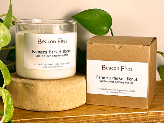 Farmers Market Donut - Beacon Fires Candle