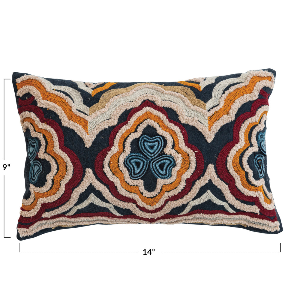Kaleidoscope Embroidery Pillow