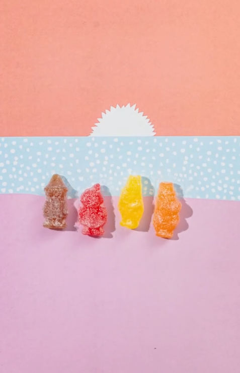 Moomin Sour Candy Gummies - Lemon, Raspberry, Cola, & Melon