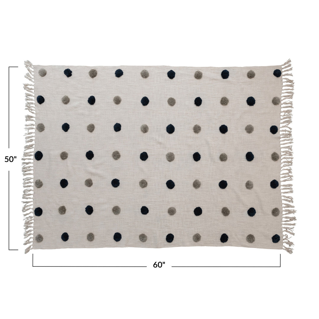 Tranquil Dots & Tidal Fringe Throw