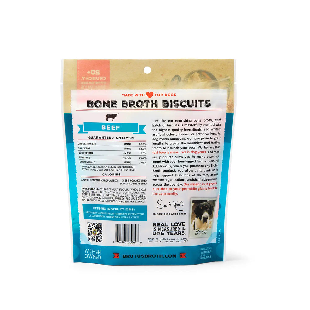 Brutus Bone Broth Biscuits - Beef