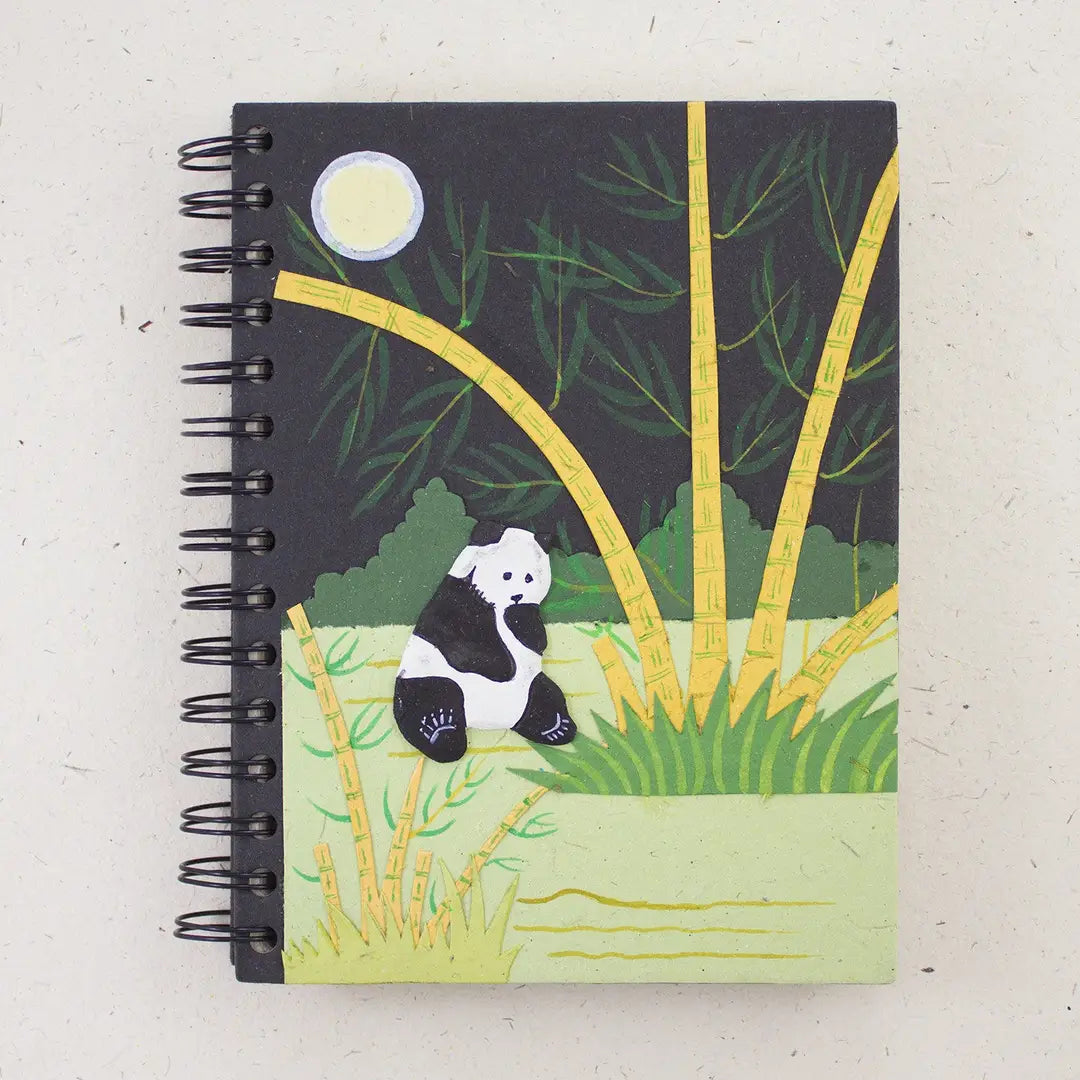 Large Notebook - Panda, Night
