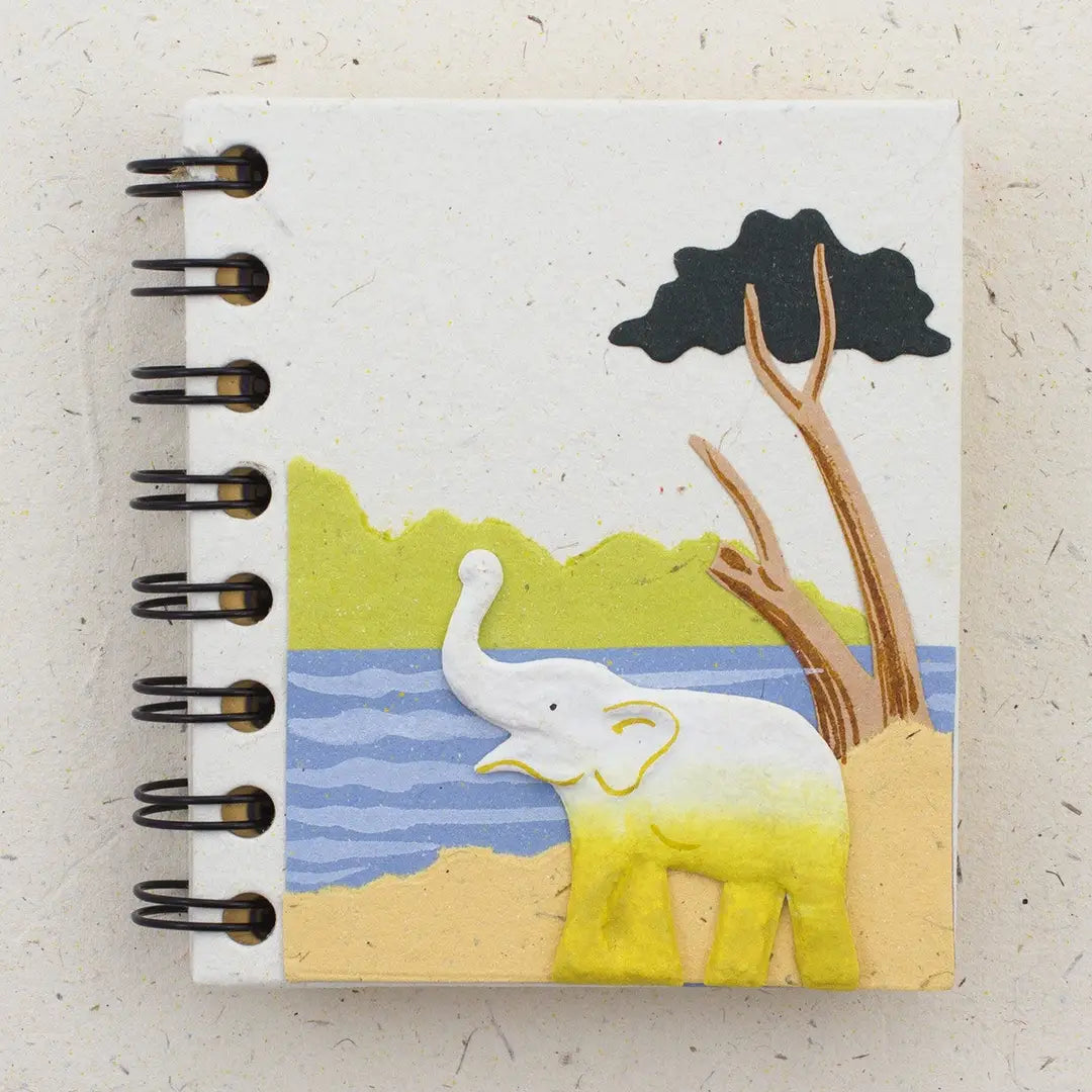 Small Notebook - Elephant White