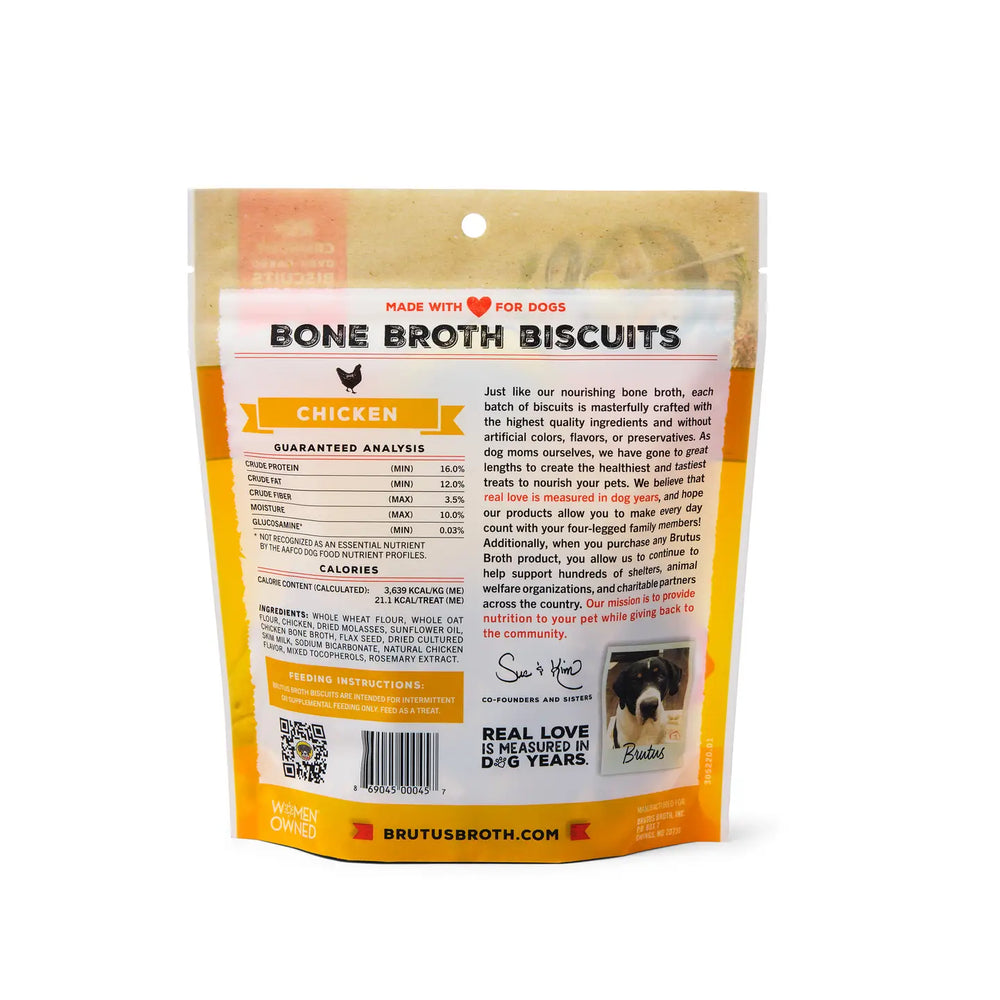 Brutus Bone Broth Biscuits - Chicken