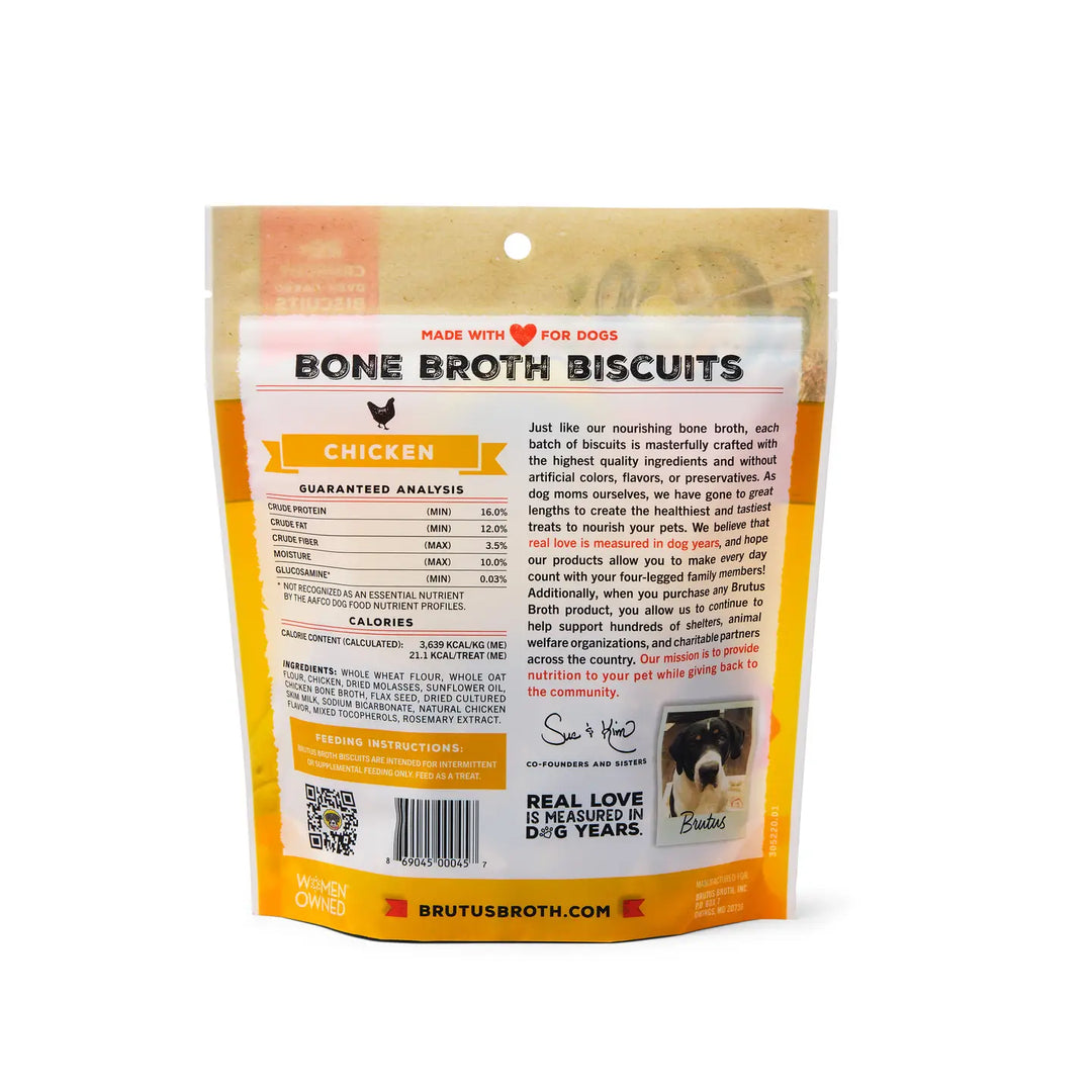 Brutus Bone Broth Biscuits - Chicken