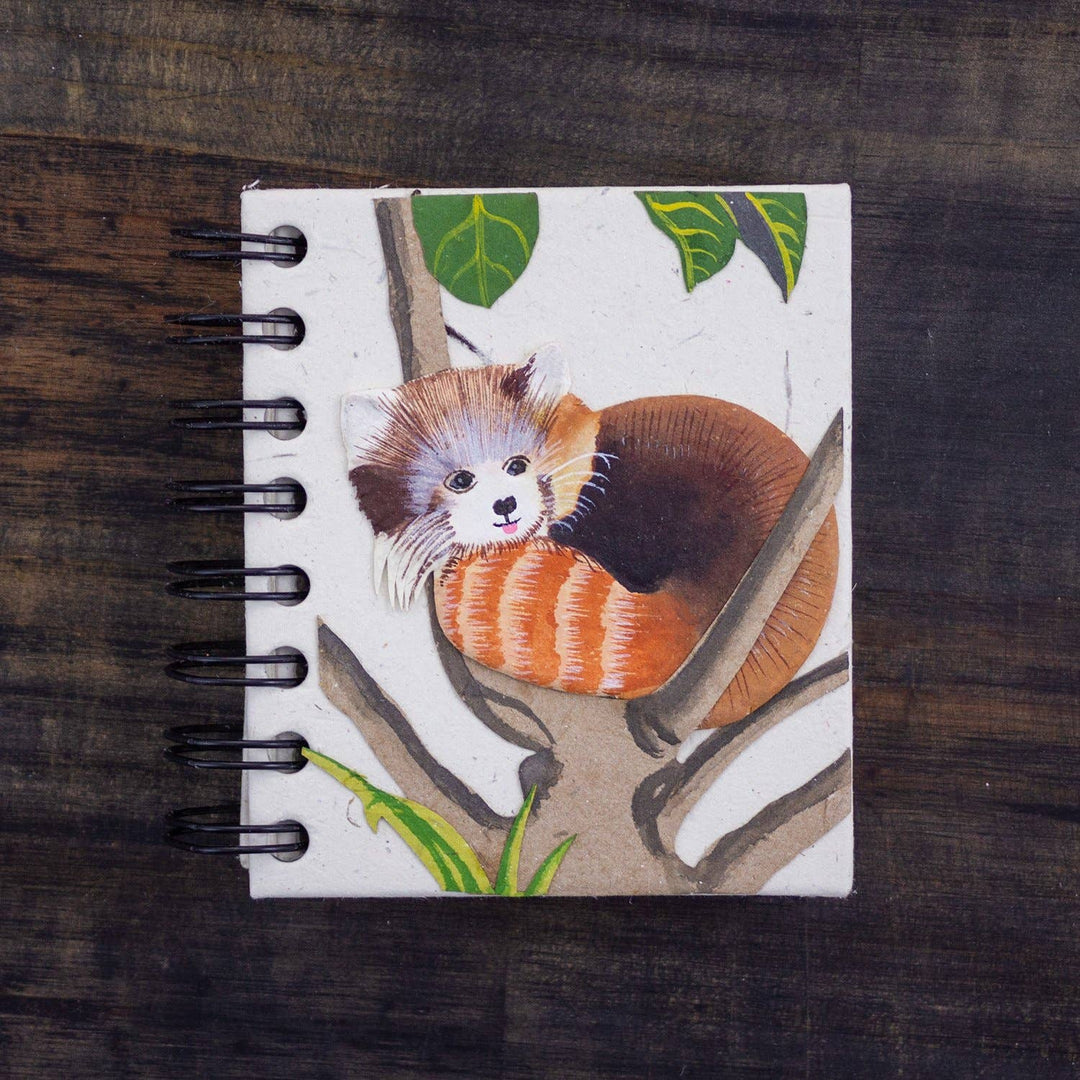 Small Notebook - Red Panda Natural White