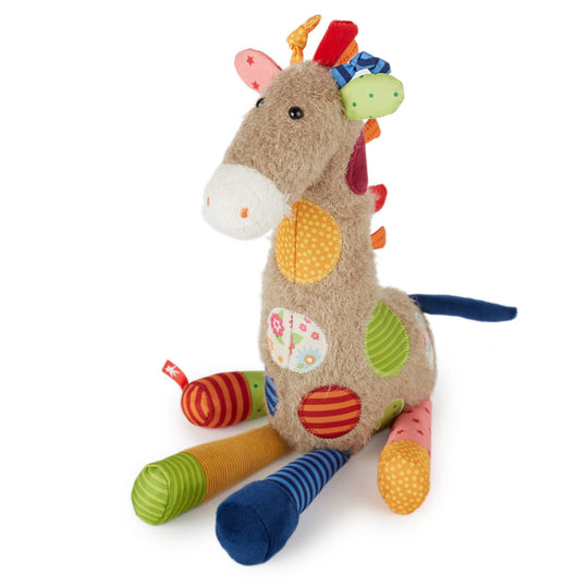 Patchwork Giraffe Plush Toy