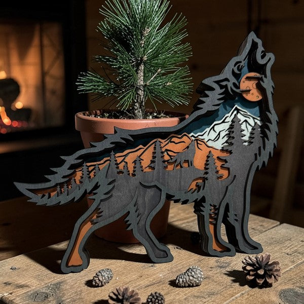Wolf Large Shelf Sitter