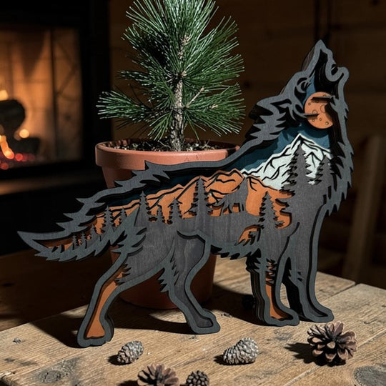 Wolf Large Shelf Sitter