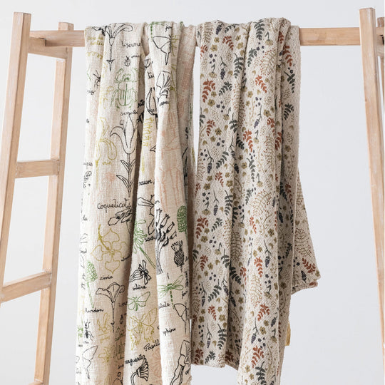 Floral Tapestry Woven Throw Blanket