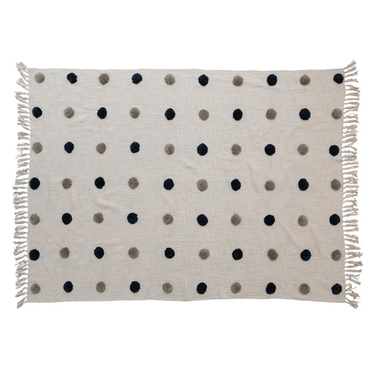 Tranquil Dots & Tidal Fringe Throw