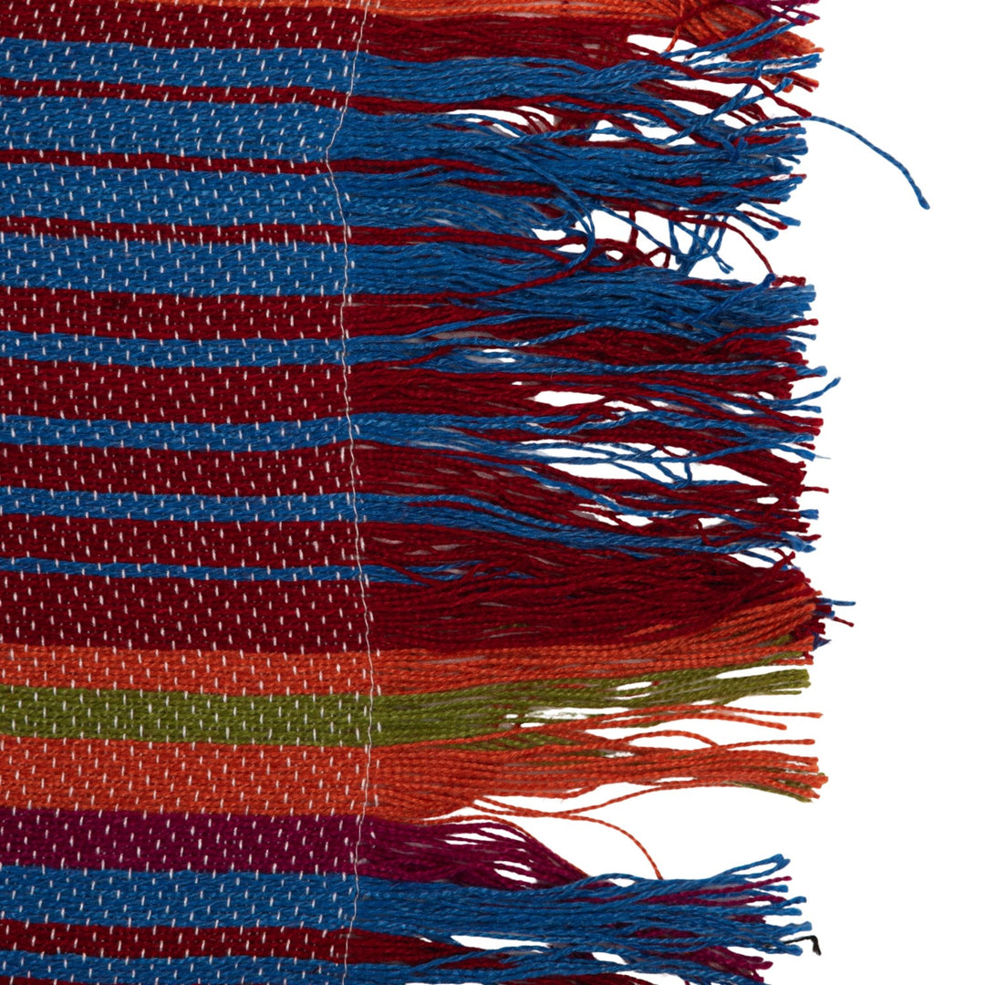 Jewel-striped Indoor/Outdoor Throw Blanket