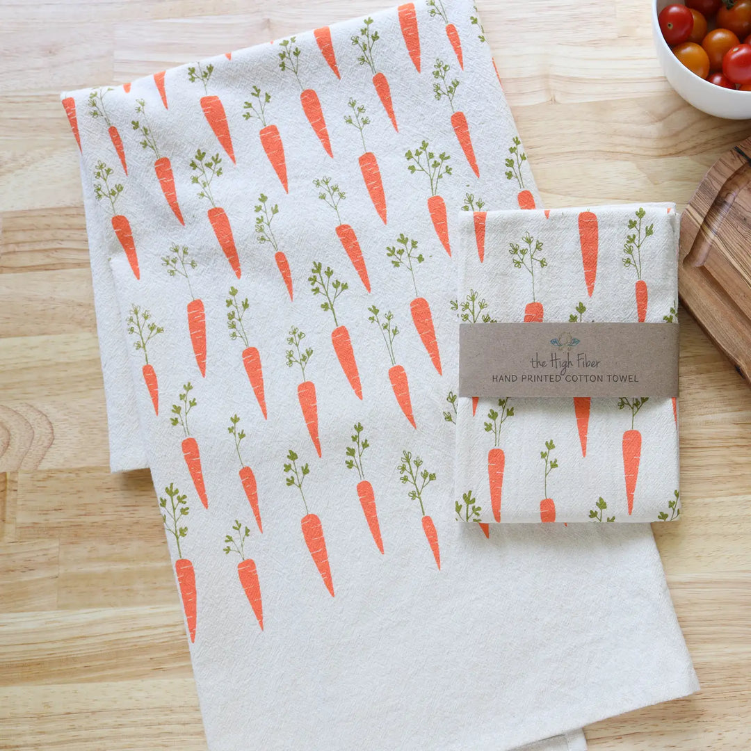 Carrot Tea Towel