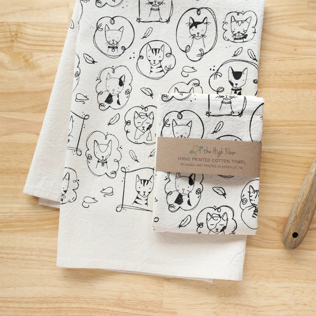 Cats Tea Towel