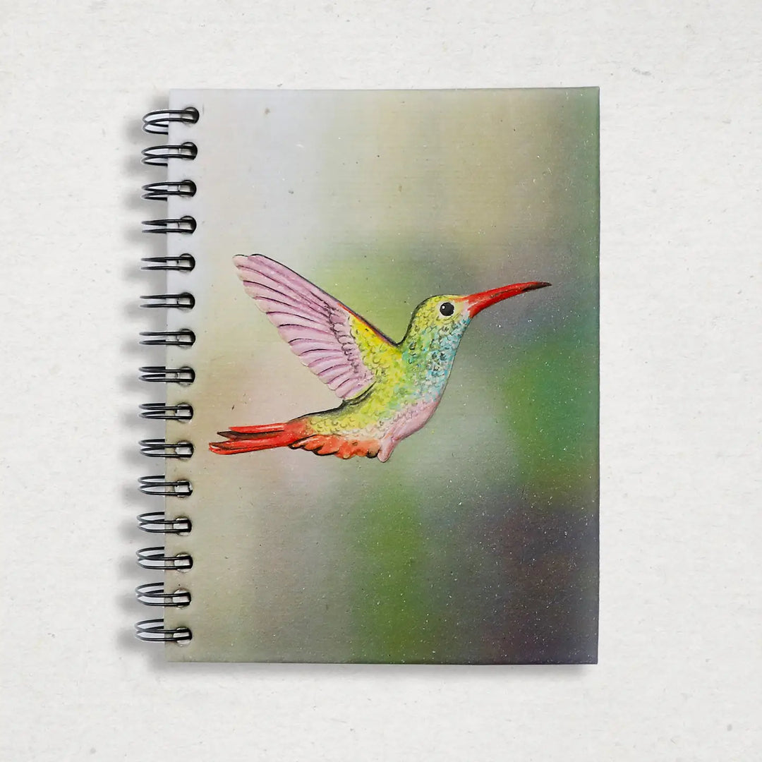 Large Notebook - Hummingbird Multi Color Design