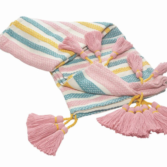 Sunny Stripe Throw Blanket