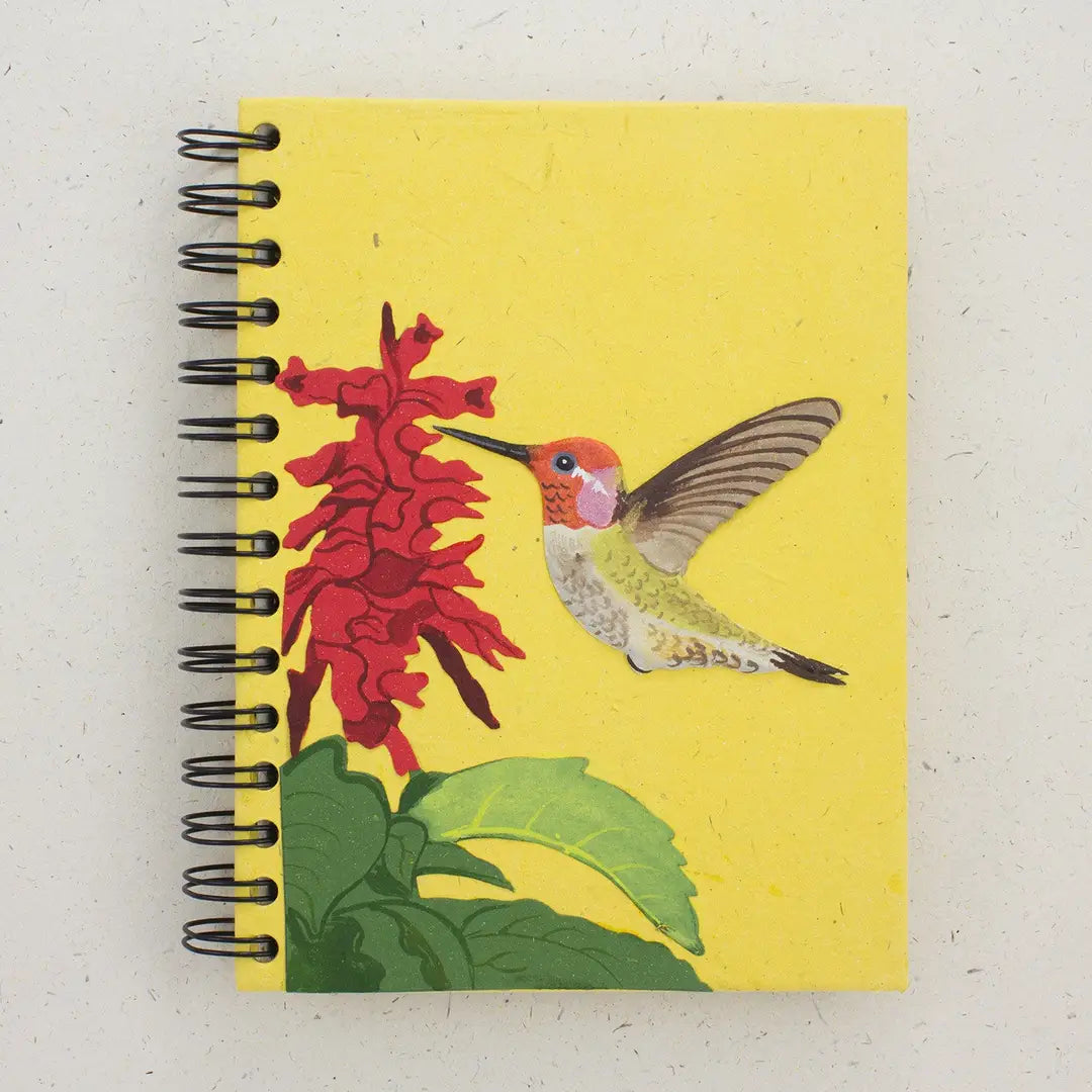 Large Notebook - Hummingbird Yellow
