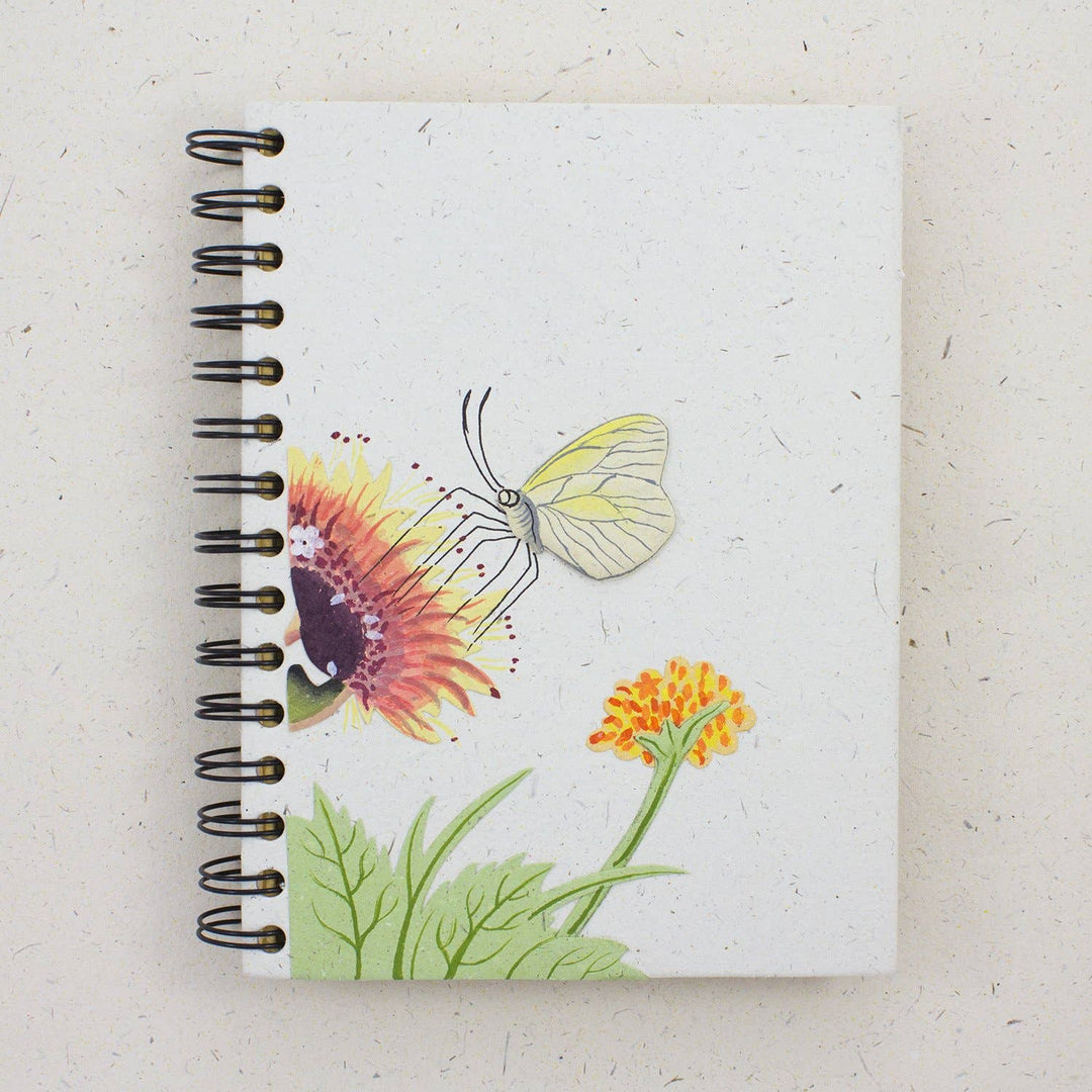 Large Notebook - Butterfly - Natural White